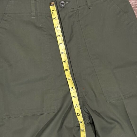 Vintage Military green utility pants trousers fatigues OG 507 durapress 32x32 - Picture 6 of 8